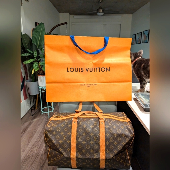 Louis Vuitton Monogram Sac Souple 45 Hand Boston Bag M41624 LV 3698L - Picture 17 of 17